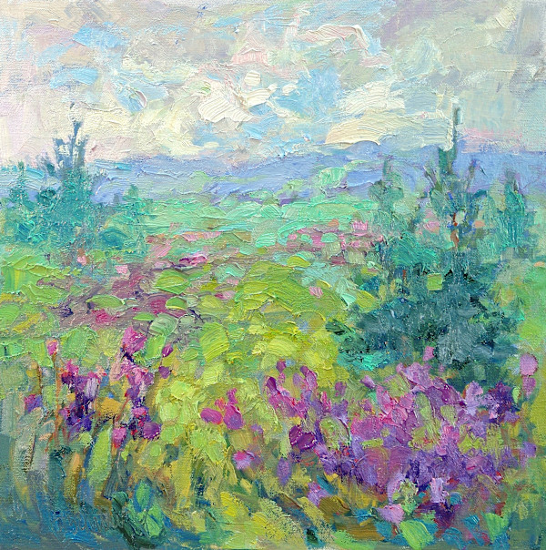 Springtime Irises by Barbara Schilling