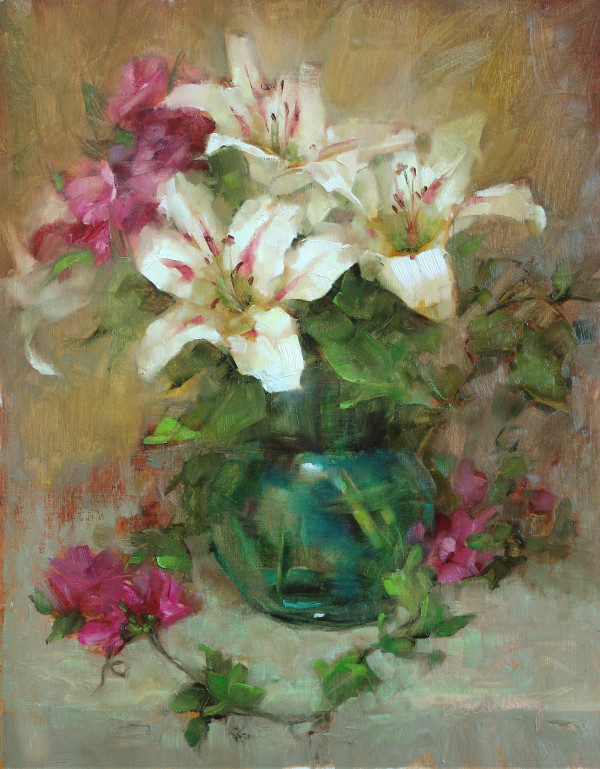 Vase of Lilies by Barbara Schilling