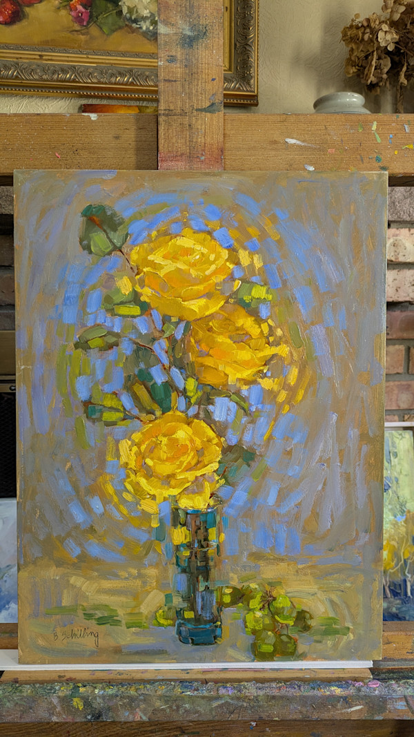 Yellow Rose Glow by Barbara Schilling
