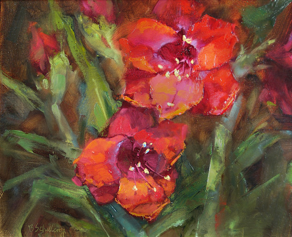 Amaryllis Study by Barbara Schilling