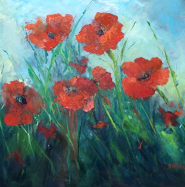 Red Poppies by Betty Efferson