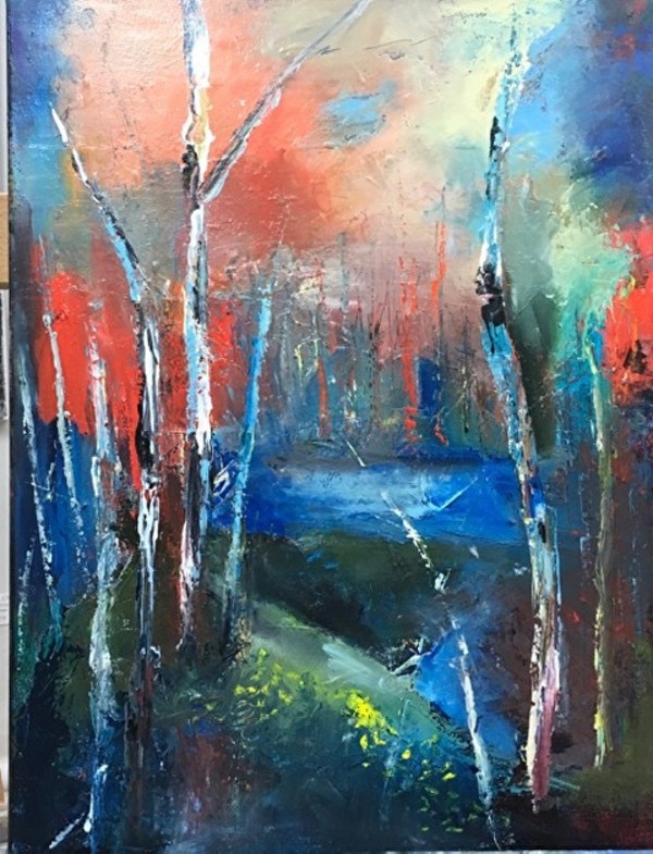 Colorful Trees 1/2 by Betty Efferson