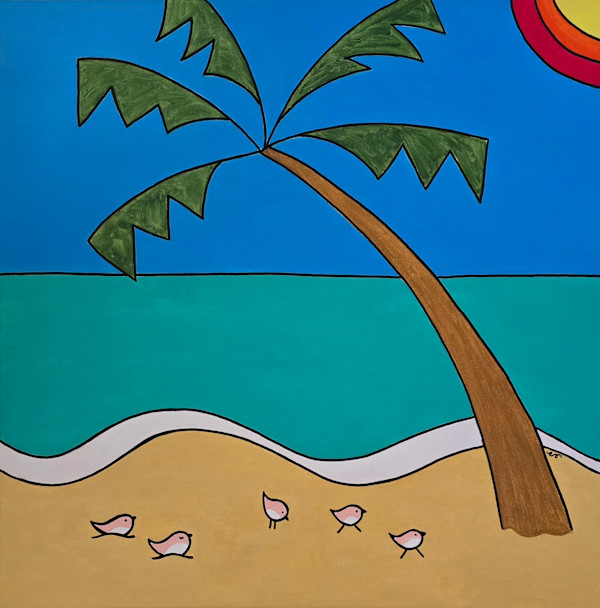 Peaceful Beach 2 by Eileen Saunders