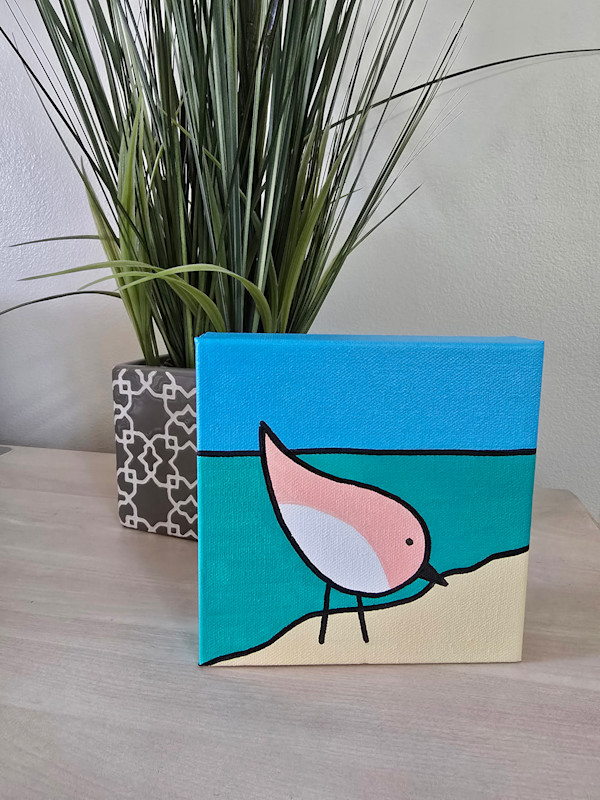 One Little Beach Bird 2 by Eileen Saunders