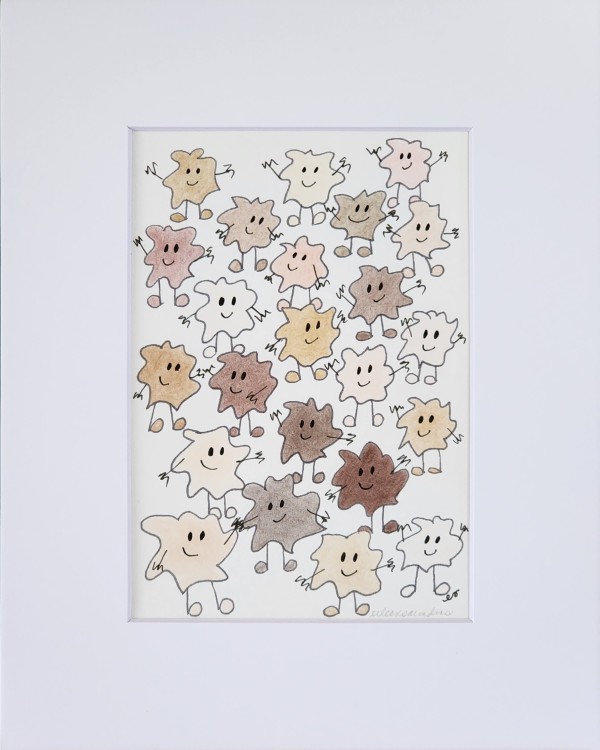 Happy Crowd World by Eileen Saunders