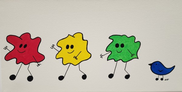 Walking and Bird by Eileen Saunders