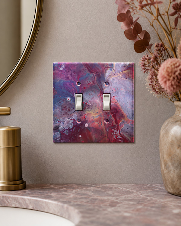Ashberry Drift | 5.25 x 5.25 x .25in | Painted Lightswitch Cover by JD Hecht | Creatively Cutz Studio, Image 2.