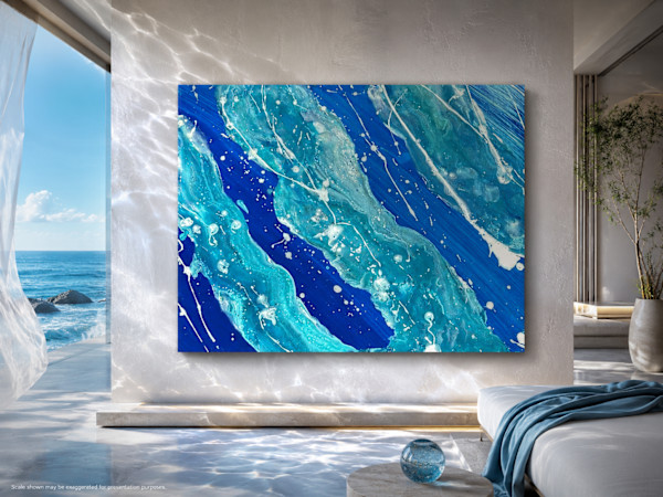 Undertow | 16 x 20 x 1 in | Abstract Painting by JD Hecht | Creatively Cutz Studio, Image 1.