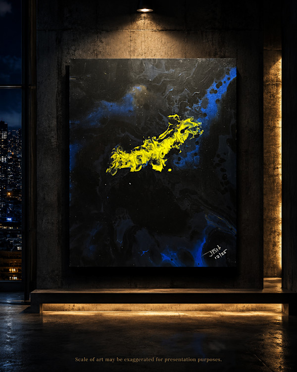 Nightfall Signal | 20 x 16 x 1 in | Abstract Painting by JD Hecht | Creatively Cutz Studio, Image 1.