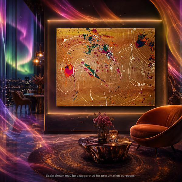Aurora in Motion | 16 x 20 x 1 in | Abstract Painting by JD Hecht | Creatively Cutz Studio, Image 1.