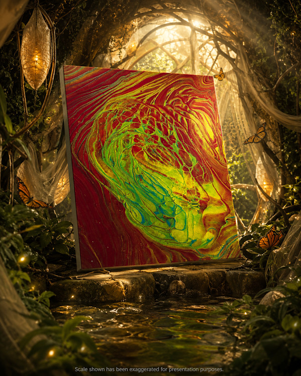 Chrysalis Echo | 11 x 14 x 1 in | Abstract Painting by JD Hecht | Creatively Cutz Studio, Image 1.