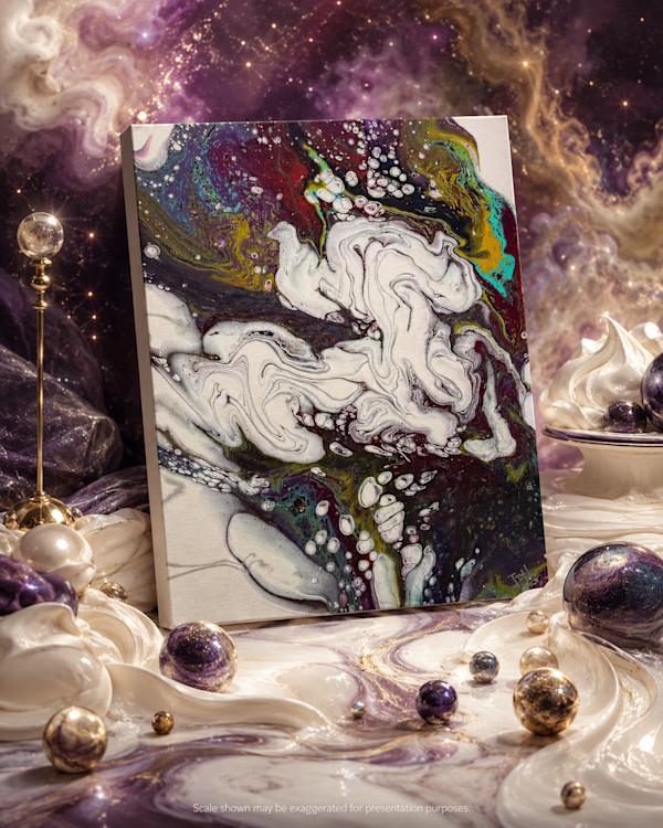 Cosmic Meringue | 20 x 16 x 1 in | Abstract Painting by JD Hecht | Creatively Cutz Studio, Image 1.