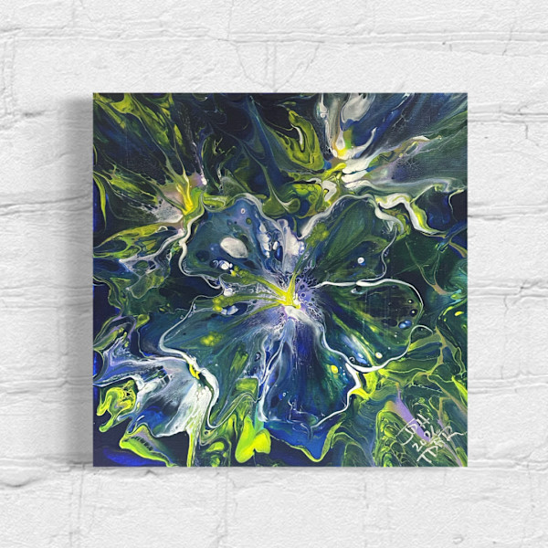 Fairies: A Moonlight Dance  |  12 x 12 x 1 in  | Abstract Collaboration by JD Hecht | Creatively Cutz Studio, Image 1.
