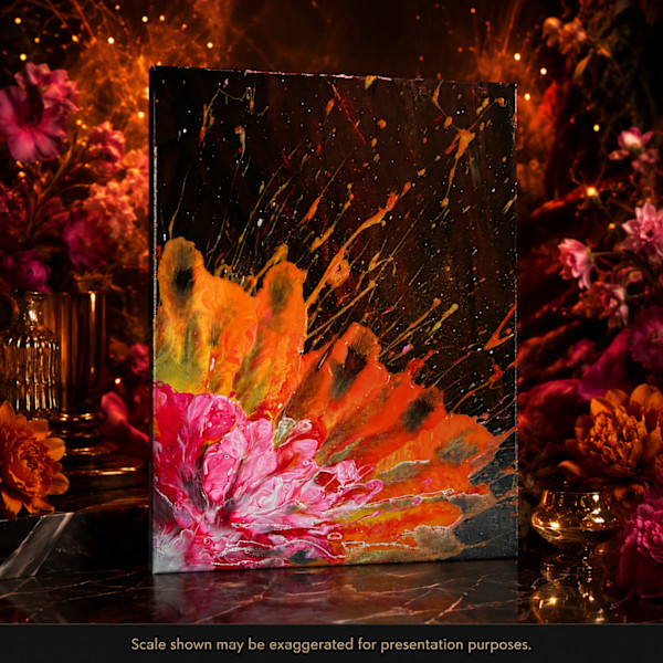 Flare of Creation | 16 x 12 x 1 in | Abstract Painting by JD Hecht | Creatively Cutz Studio, Image 1.