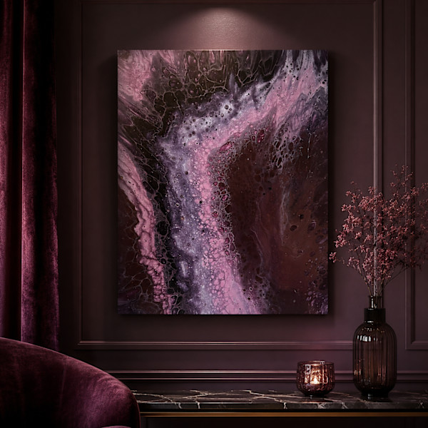 Someone Spilled the Grape | 20 x 16 x 1 in | Collaborative Artwork by JD Hecht | Creatively Cutz Studio, Image 1.