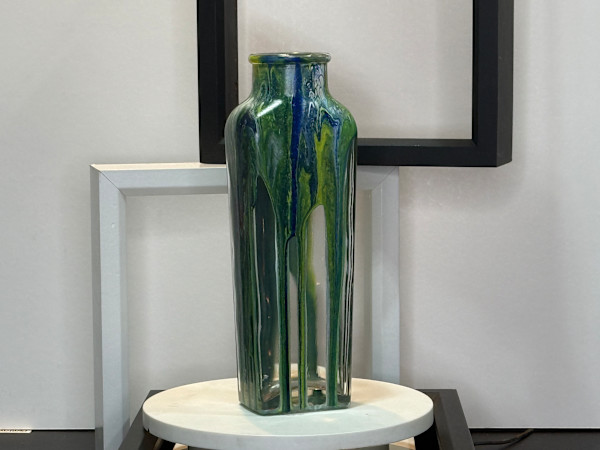 LumenSpire  |  9.5 x 3 x 2.5 in  | Decorative Vase by JD Hecht | Creatively Cutz Studio, Image 1.