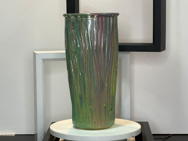 LumenReeds | 9.75 x 5 in | Painted Glass by JD Hecht | Creatively Cutz Studio, Image 1.