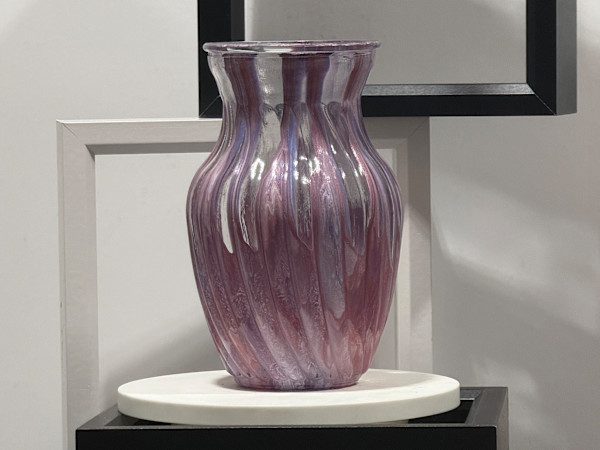 LumenBlush  |  8 x 4 in  | Decorative Vase by JD Hecht | Creatively Cutz Studio, Image 1.