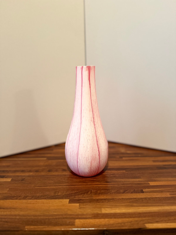 The Pinstripe Teardrop Vase by JD Hecht