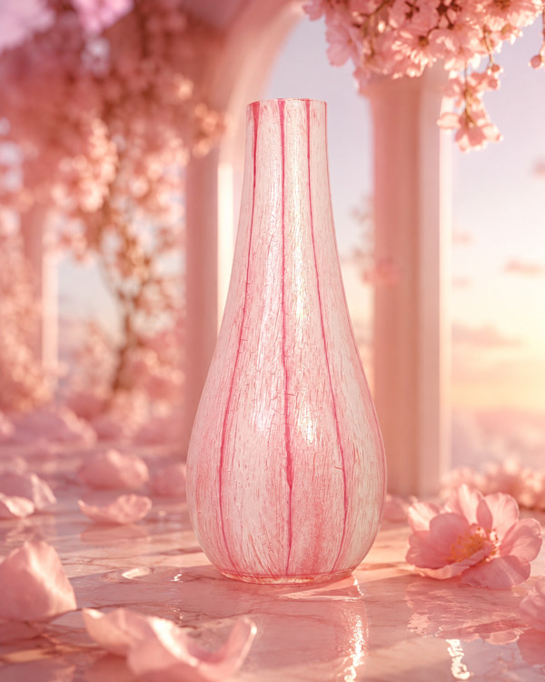Illistria | Decorative Painted Glass Vase | 9 x 5 in by JD Hecht | Creatively Cutz Studio