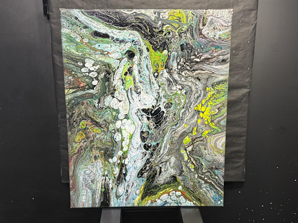 Caught Between Instincts  | 20 x 16 x 1 in  | Raw Canvas Collection by JD Hecht | Creatively Cutz Studio