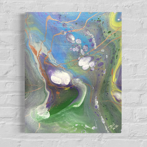 Bloomfield | 16 x 20 x 1 in | Raw Canvas Painting by JD Hecht | Creatively Cutz Studio, Image 1.