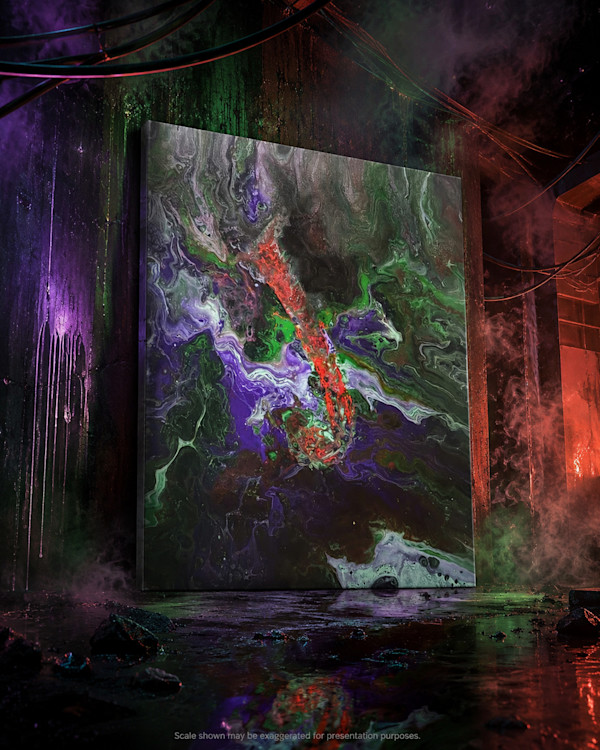 J of Chaos | 20 x 16 x 1 in | Abstract Painting by JD Hecht | Creatively Cutz Studio, Image 1.
