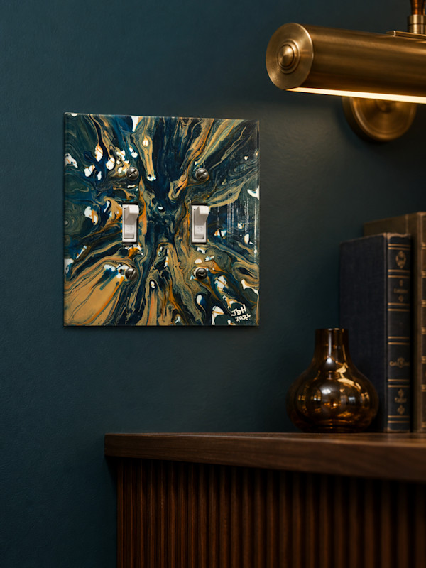 Riftflare  |  5.25 x 5.25 x .25in |  Painted Lightswitch Cover by JD Hecht | Creatively Cutz Studio, Image 2.