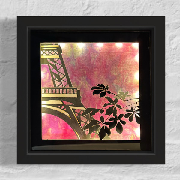Blush and Steel B.O.X. - Eiffel Tower by JD Hecht