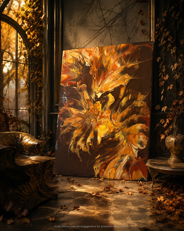 The Last Leaf's Confession | 14 x 11 x 1 in | Abstract Painting by JD Hecht | Creatively Cutz Studio