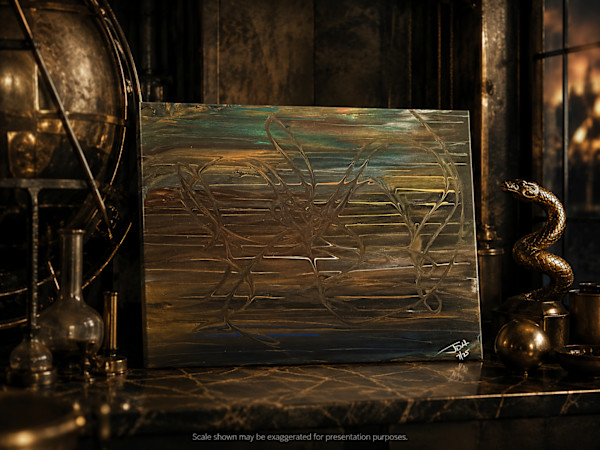 The Serpent's Alloy | 16 x 20 x 1 in | Abstract Painting by JD Hecht | Creatively Cutz Studio, Image 1.