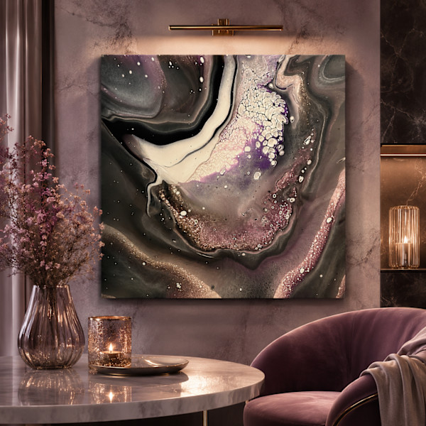 Umbralore | 18 x 18 x 1 in | Abstract Painting by JD Hecht | Creatively Cutz Studio
