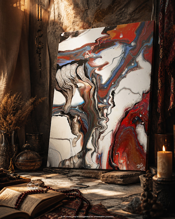Wandering Spirit | 20 x 16 x 1 in | Abstract Painting by JD Hecht | Creatively Cutz Studio, Image 1.