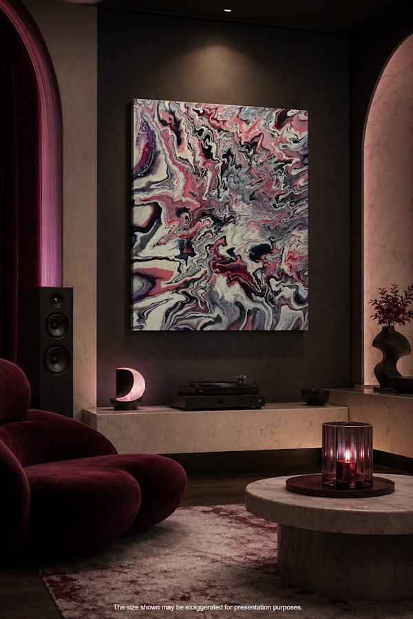 Infernal Waltz | 20 x 16 x 1 in | Abstract Painting by JD Hecht | Creatively Cutz Studio, Image 3.