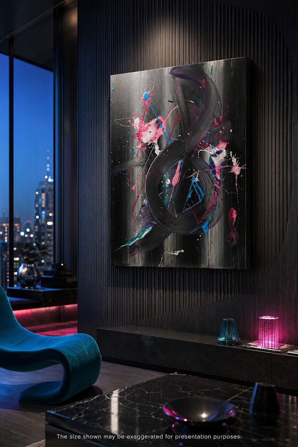 Treble in Paradise | 20 x 16 x 1 in | Abstract Painting by JD Hecht | Creatively Cutz Studio