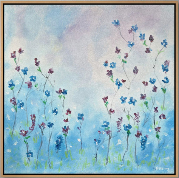 Blue Wildflowers by Kate Hessling