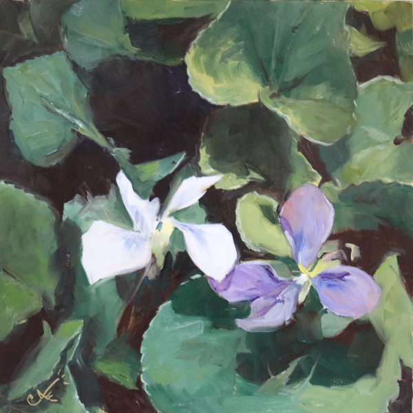 Violets In My Lawn by Catherine Kauffman