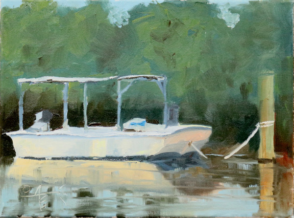 Work Boat at Rest by Catherine Kauffman