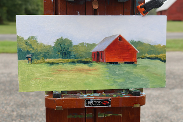 Threshing Barn at Belle Isle State Park by Catherine Kauffman