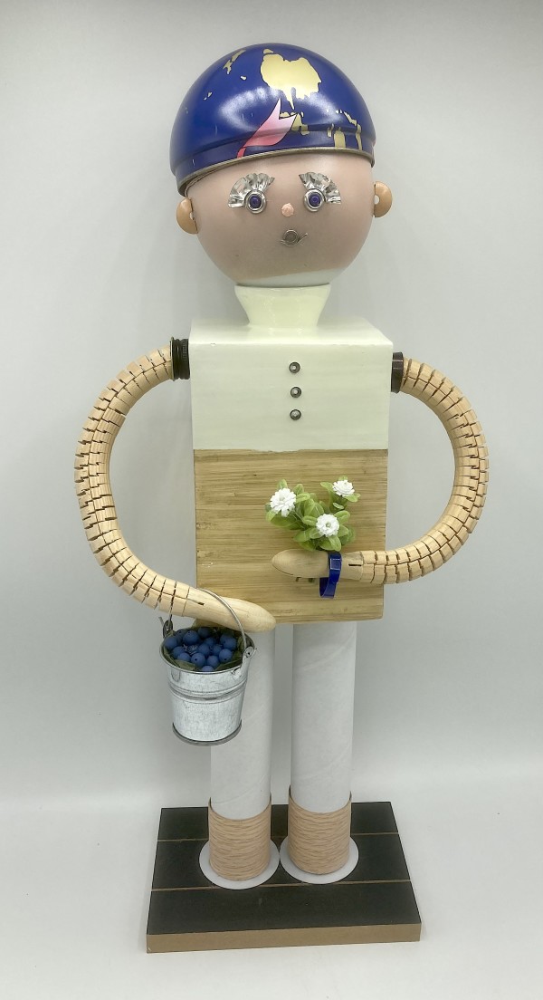 Blueberry Picker by Ann Brownlee Hobgood, Image 1.