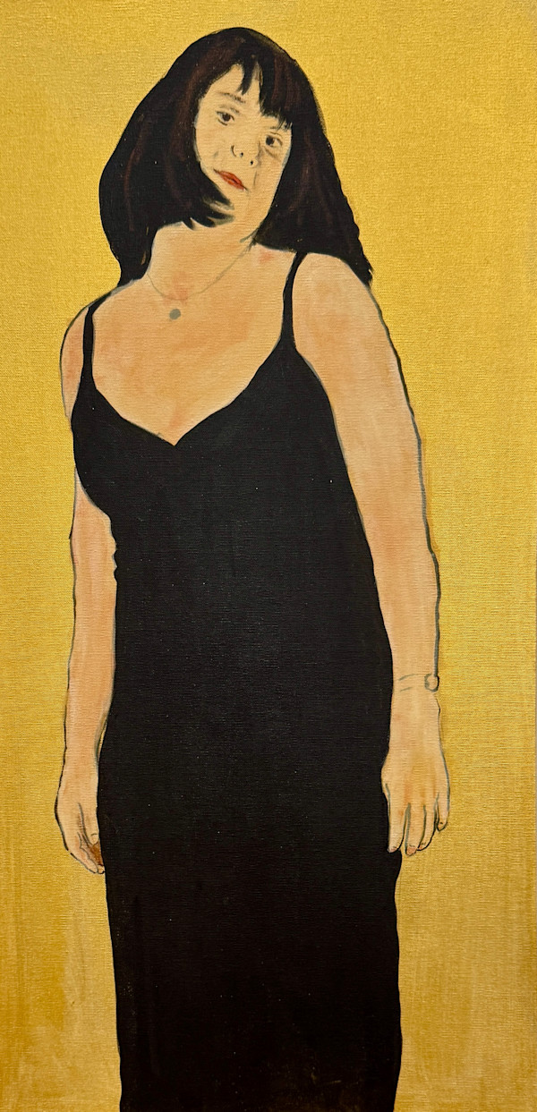 Debbie in Black Dress by Thomas Stevens