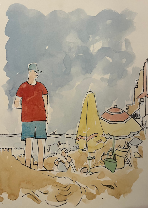 Dad on Lookout by Jake Bialos