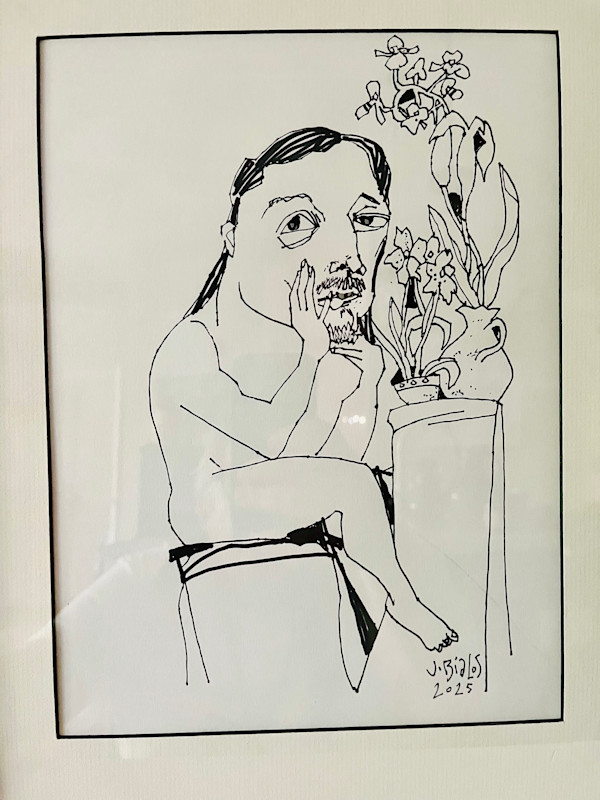 Darryl with Orchids by Jake Bialos, Image 1.