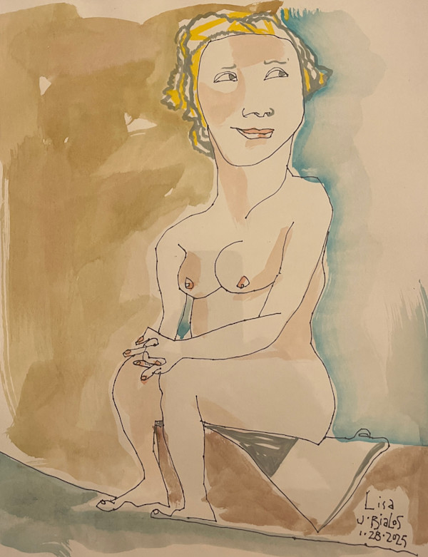 Lisa Half Smiling by Jake Bialos