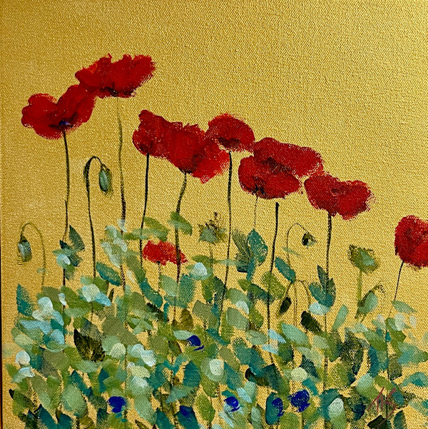 Creekside Poppies by Thomas Stevens
