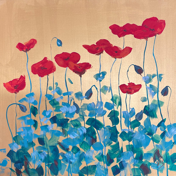 Red Poppies by Thomas Stevens