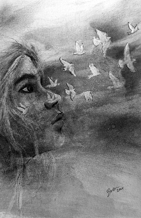 Lady on Paper by Bren West, Image 1.