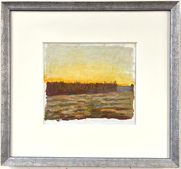 Twilight, Stone Field, Late Fall (Study) by John Beerman