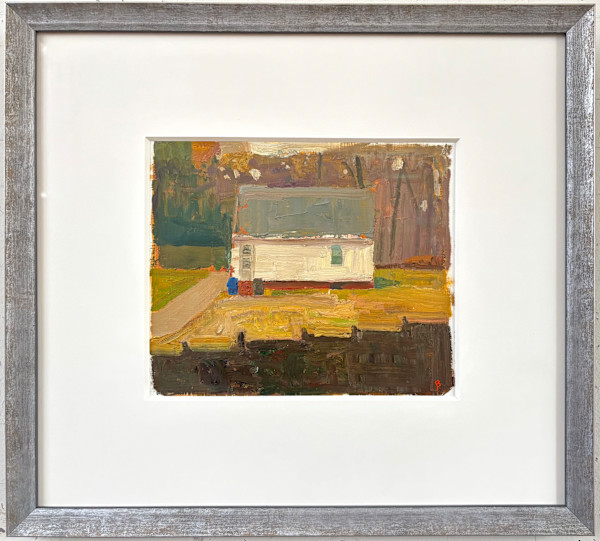 House Behind Studio, Grey Fall Afternoon (Study) by John Beerman