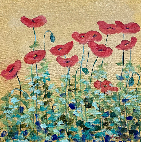 Creekside Poppies by Thomas Stevens